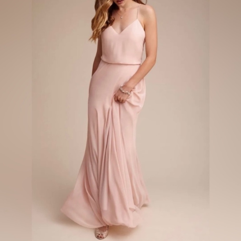 Jenny Yoo Collection dress. Inesse Dress Blush Size 4.  In like new condition!